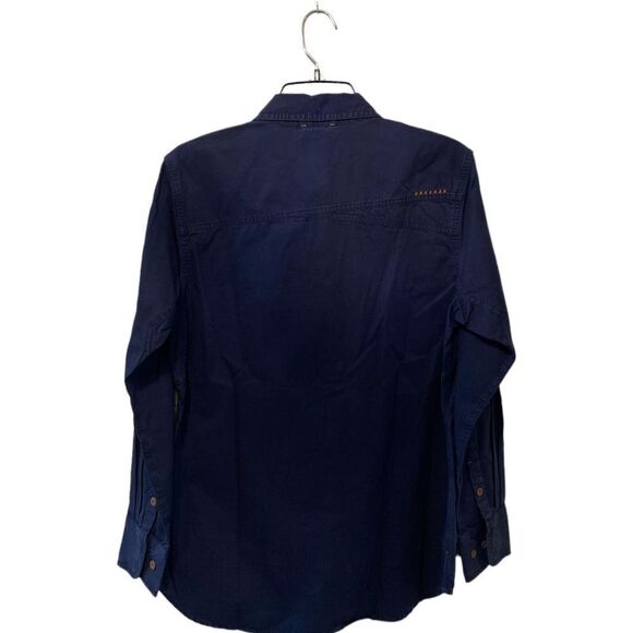 Ariat Rebar navy buttons pockets 100% cotton brand new - Picture 2 of 5